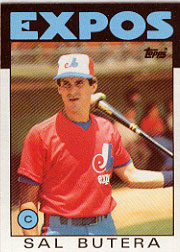 1986 Topps Baseball Cards      407     Sal Butera